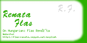 renata flas business card